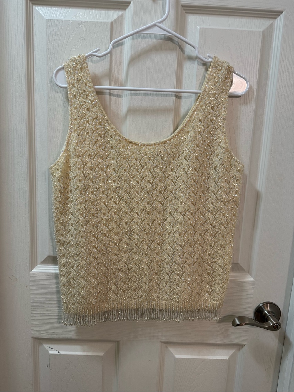Vintage Sequin Wool Top - Picture 2 of 10